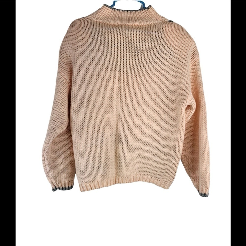 Jamie Scott Knitted by Hand Pale Pink Sweater Size M - Picture 5 of 5